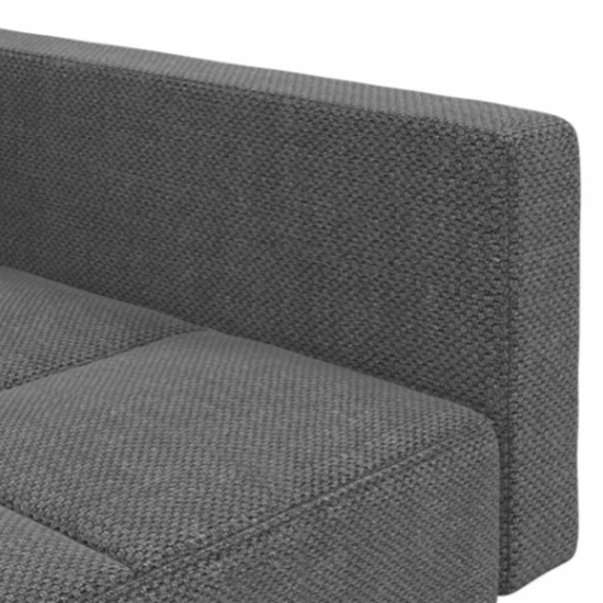 Canapé convertible en tissu avec oreillers
