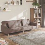 Canapé convertible en tissu avec oreillers