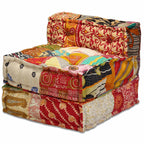 Canapé pouf modulable patchwork