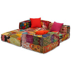 Canapé pouf modulable patchwork