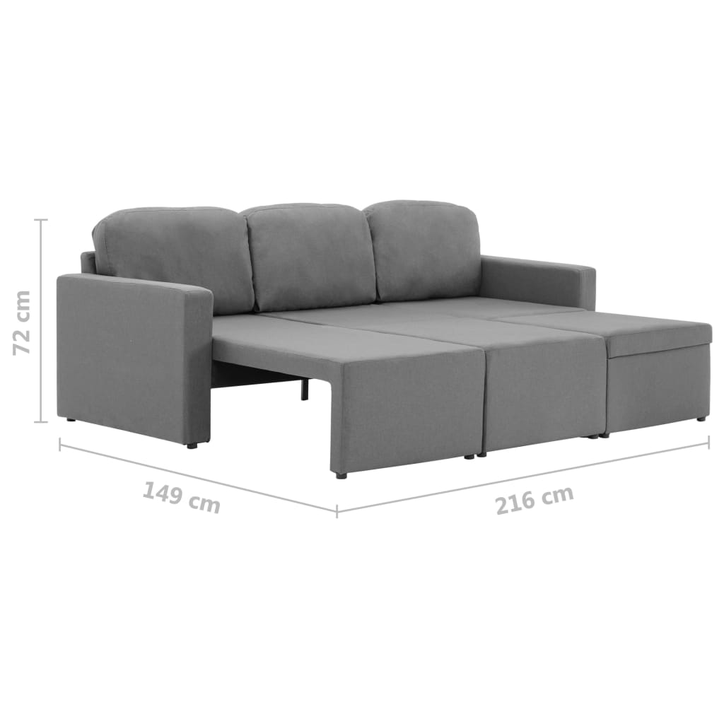 Canapé modulable en tissu confort