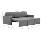 Canapé modulable en tissu confort