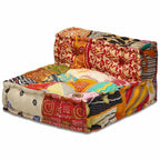 Canapé pouf modulable patchwork