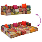 Canapé pouf modulable patchwork
