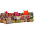 Canapé pouf modulable patchwork