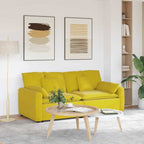Canapé modulable en velours avec coussins