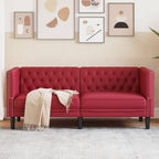 Canapé Chesterfield 3 places en similicuir