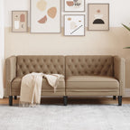 Canapé Chesterfield 3 places en similicuir