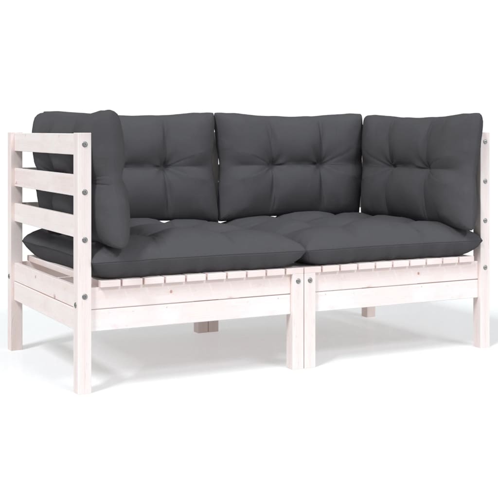 Canapé d'angle de jardin en bois