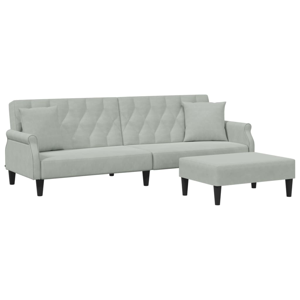 Canapé convertible avec repose-pied