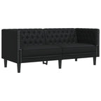 Canapé Chesterfield 3 places en similicuir