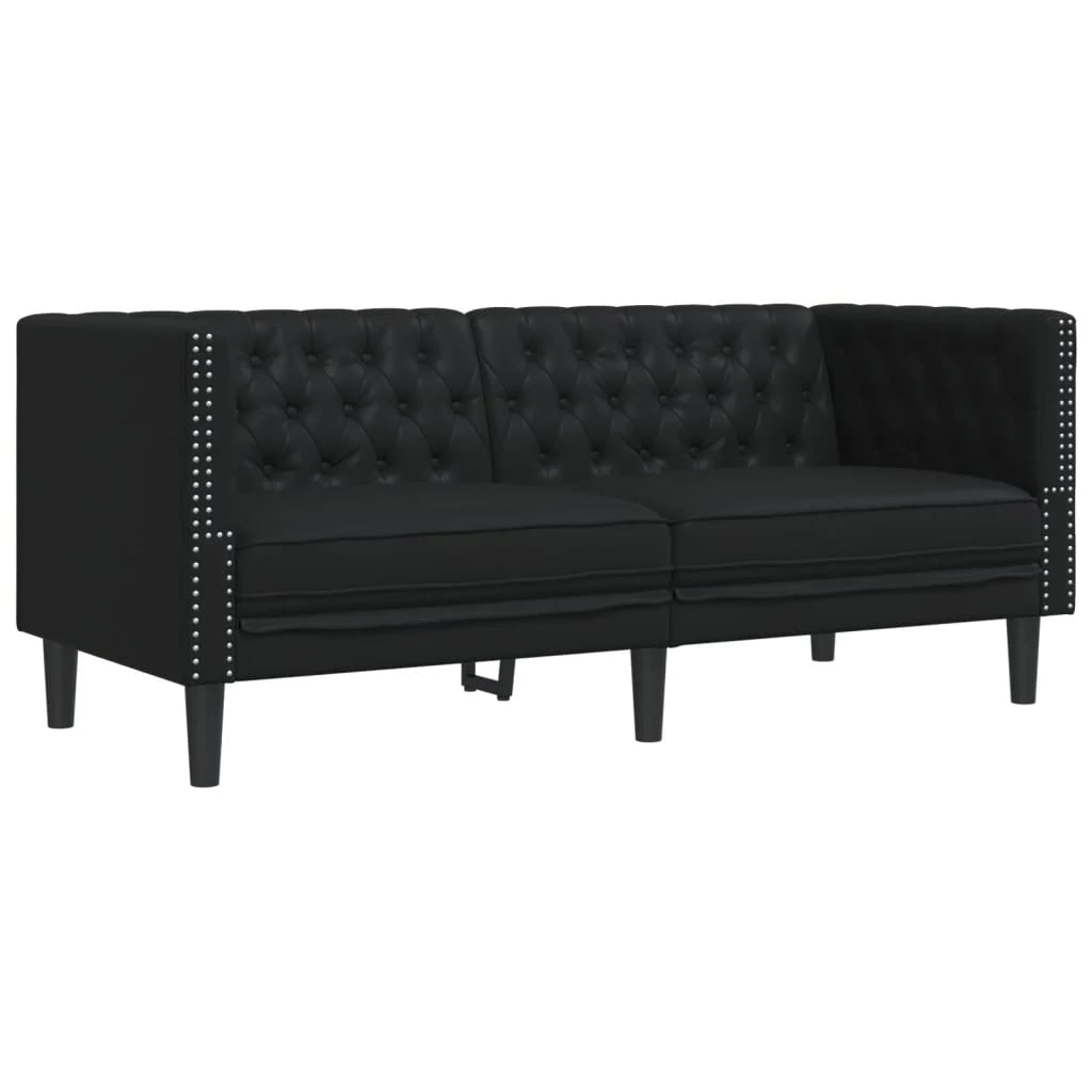 Canapé Chesterfield 3 places en similicuir