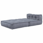 Canapé modulable en tissu fait main