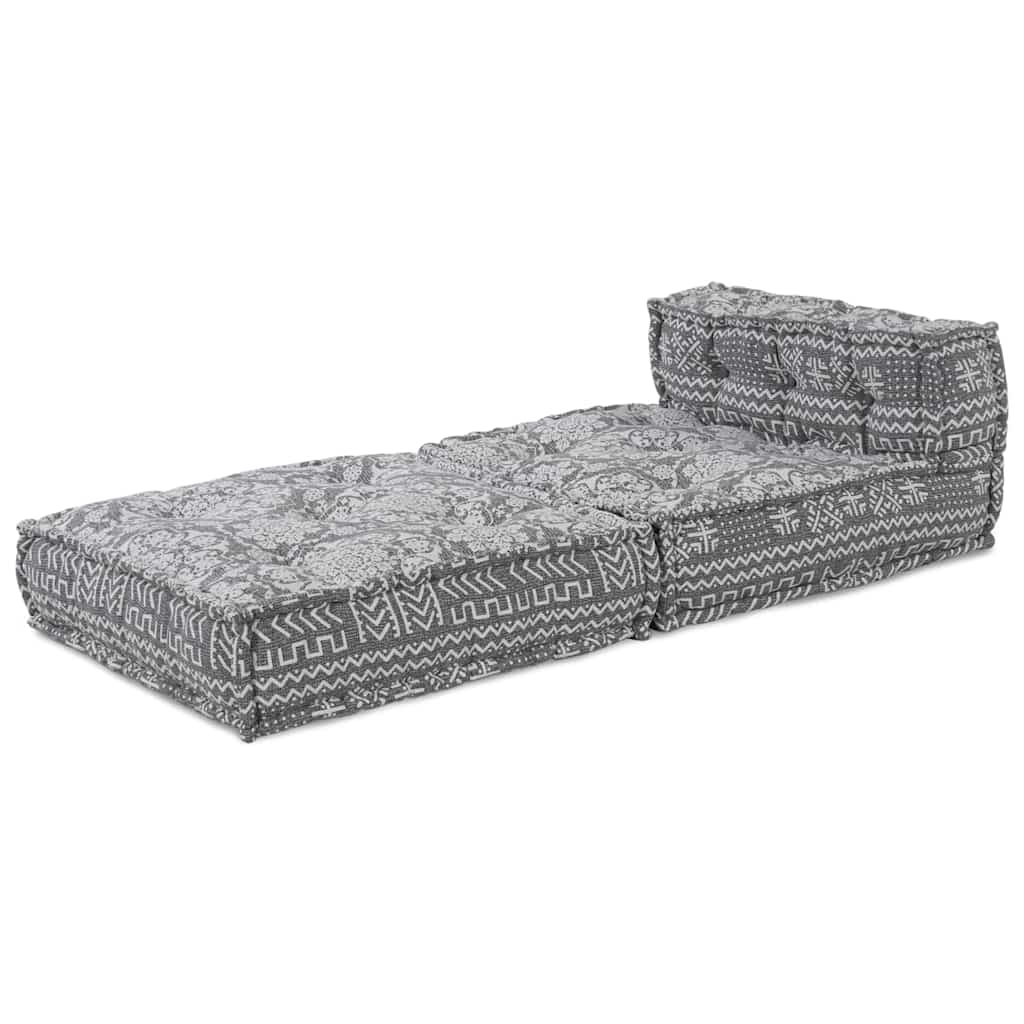 Canapé modulable en tissu fait main