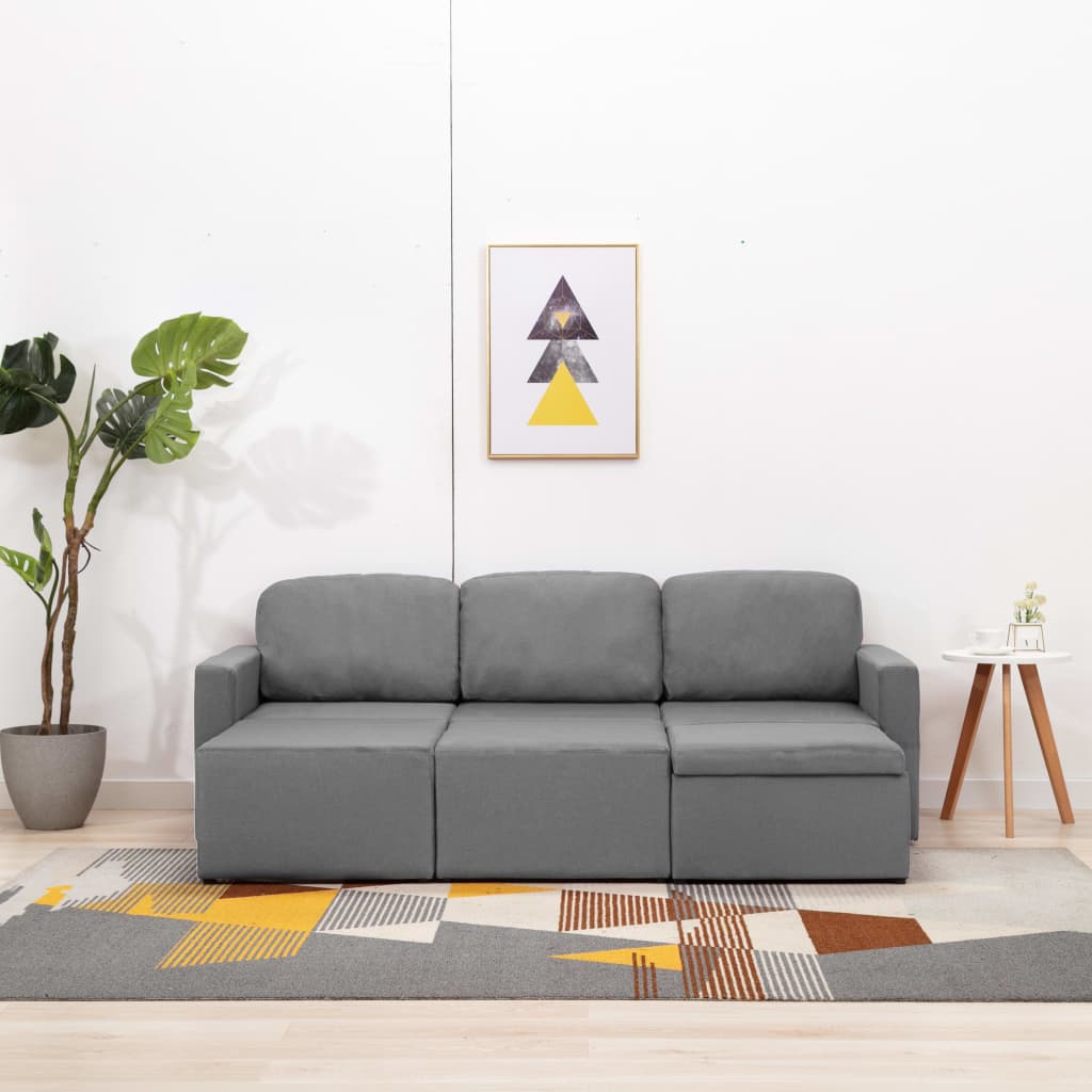 Canapé modulable en tissu confort