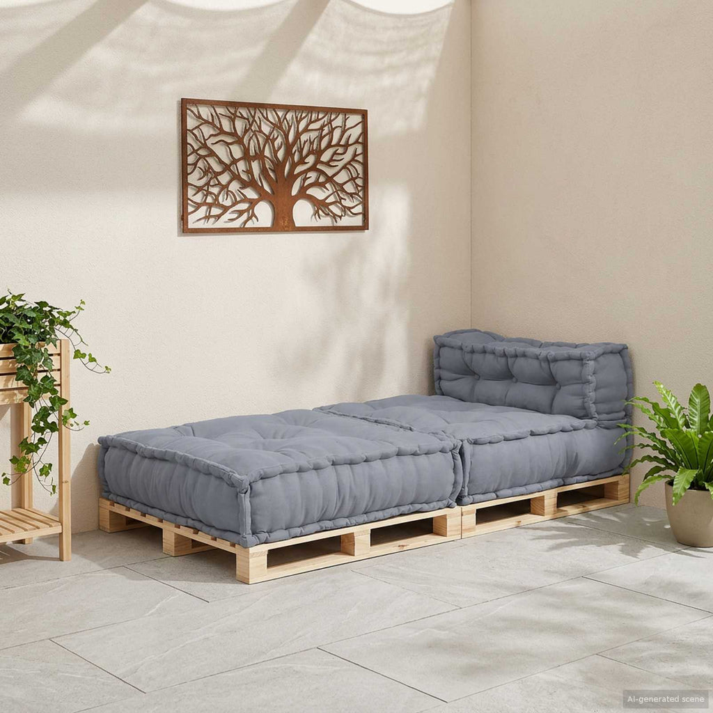 Canapé modulable en tissu fait main