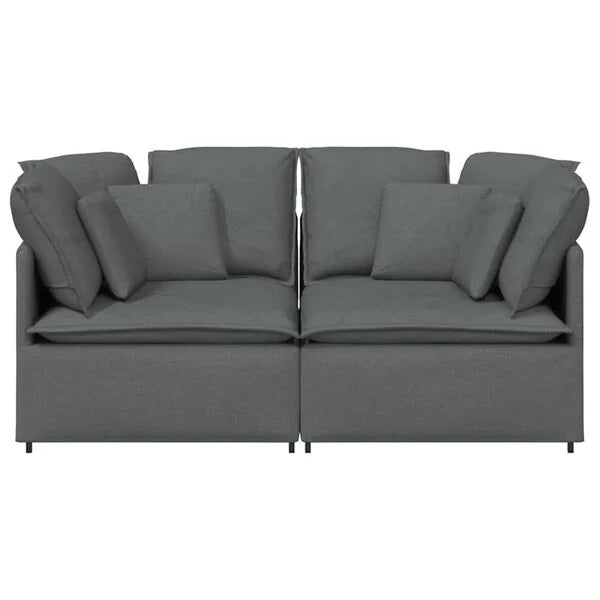 Canapé modulable en tissu
