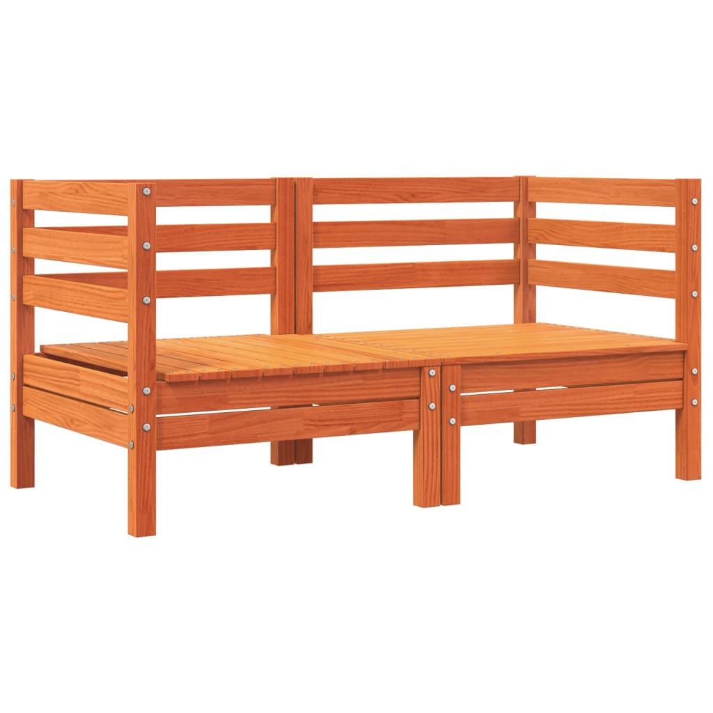 Canapé d'angle de jardin en bois