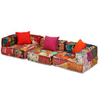 Canapé pouf modulable patchwork
