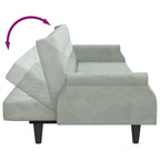 Canapé convertible avec repose-pied