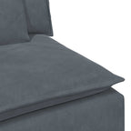 Canapé modulable en velours avec coussins