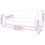 Canapé convertible style Chesterfield en daim marron