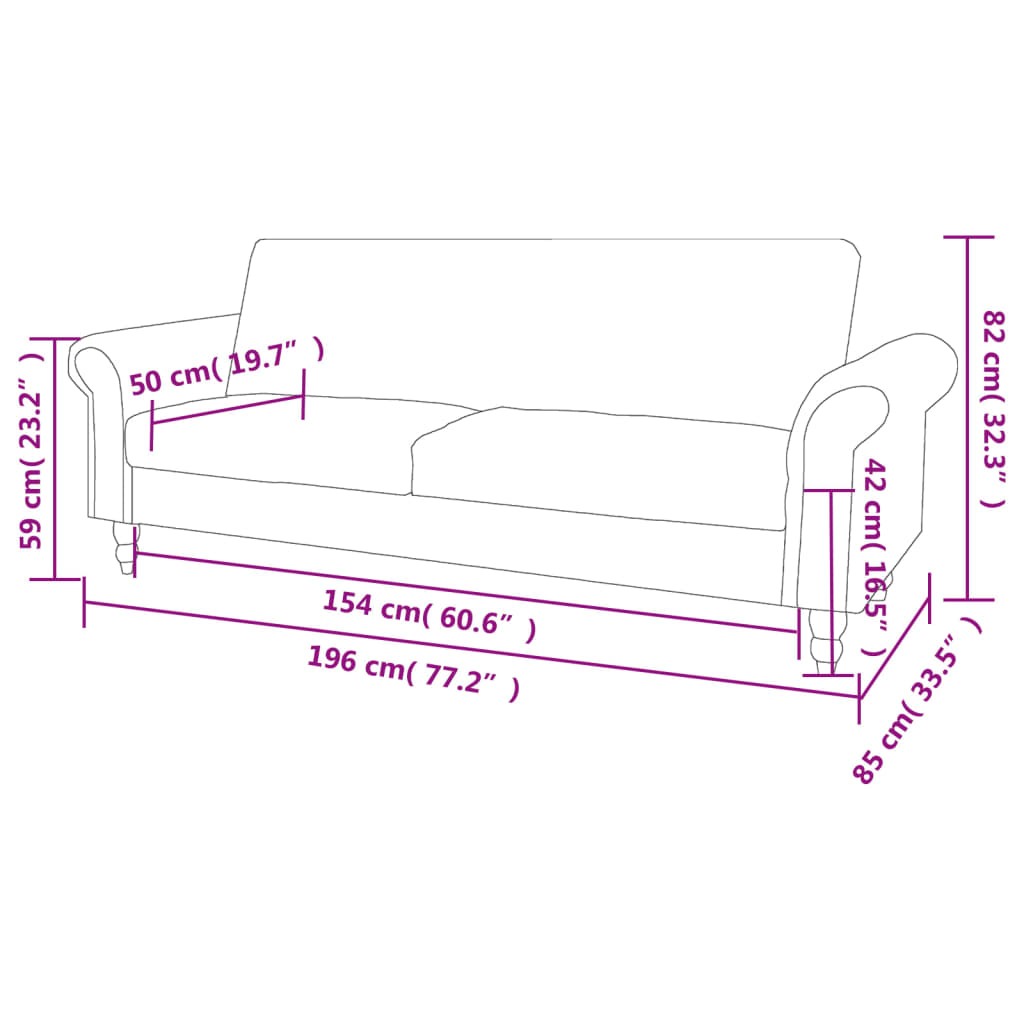 Canapé convertible style Chesterfield en daim marron