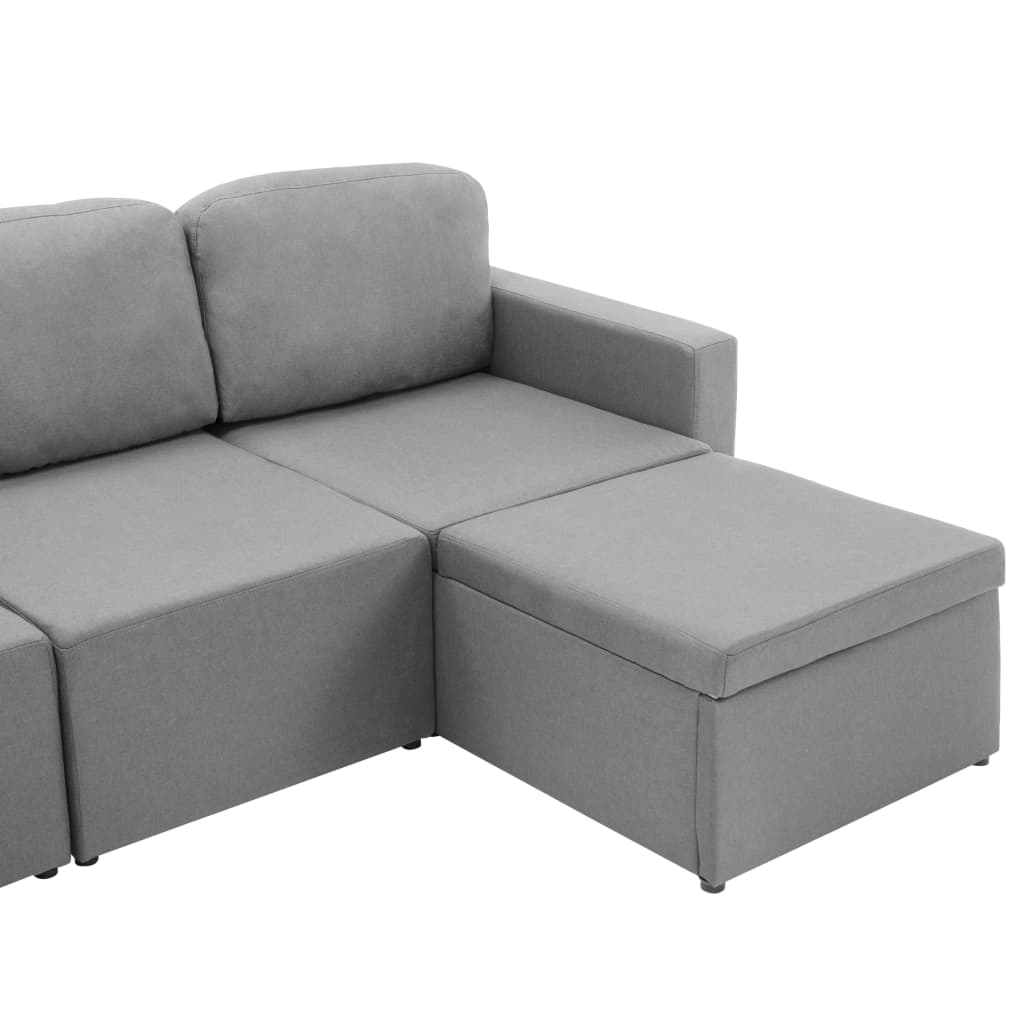 Canapé modulable en tissu confort