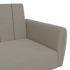 Canapé convertible en velours gris clair